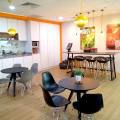 Burger King Singapore HQ | Product Seen: [Argo - PP + Eiffel Chrome, Junko Dining Table Round – Dia800, Kami Barstool - Wood & Customised Laminated Tabletop + Anderson Bar Table – Customisable]